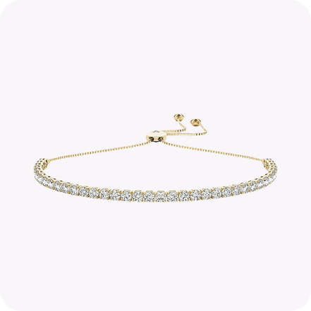 Gold Diamond Bar Bracelet