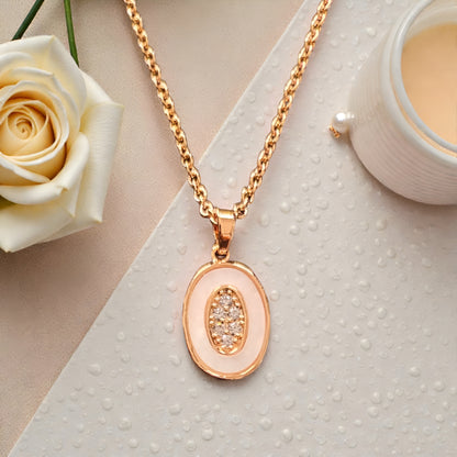 Minimal Oval Gold Pendant Necklace for Women – Elegant Everyday Jewellery | ARLOMI